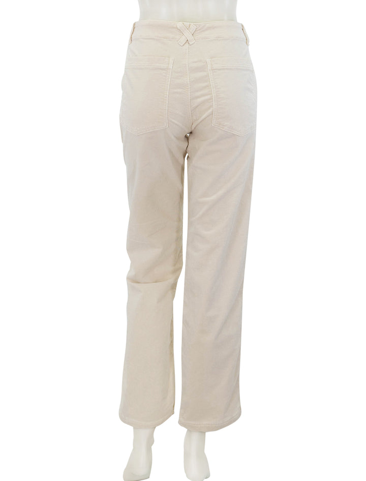 Back view of ASKK NY's chino cord in bone.