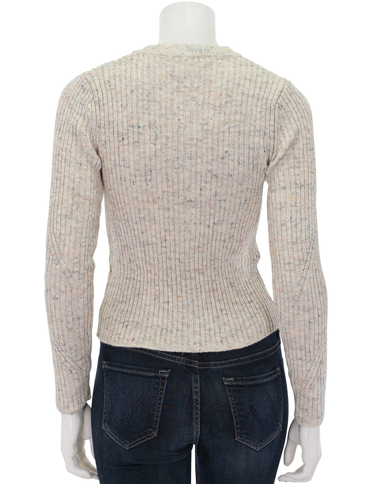 Back view of Sessun's wasdale pullover in whistone.