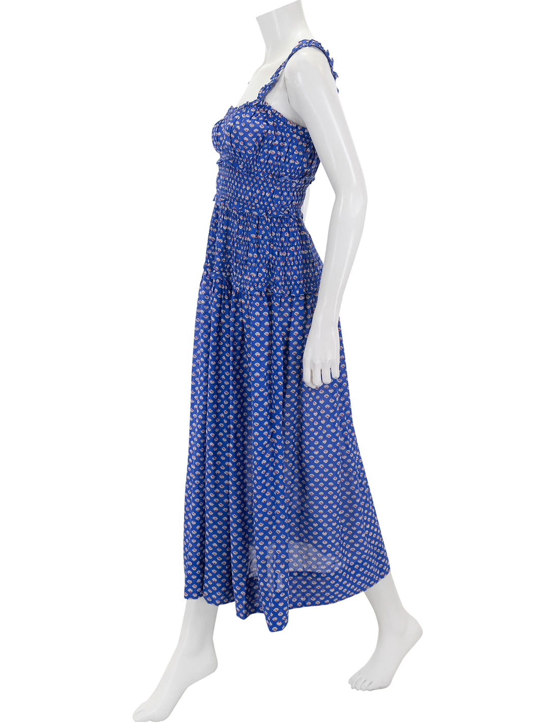 side view of marianne dress in bord de mer