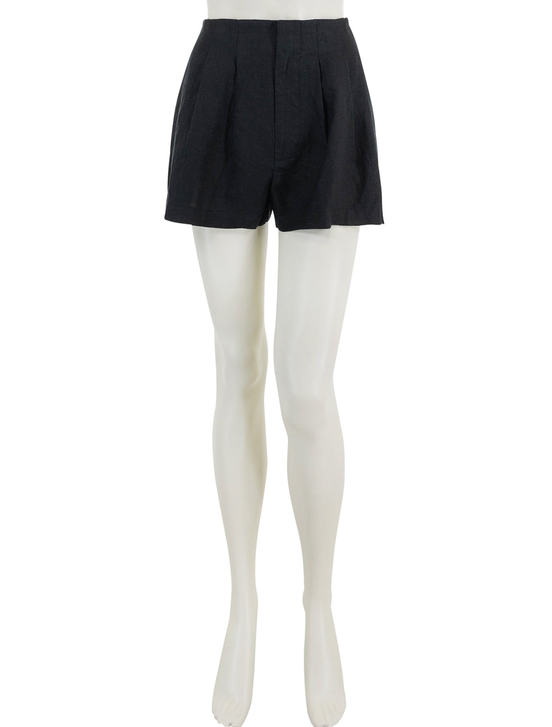 front view of larue short in black