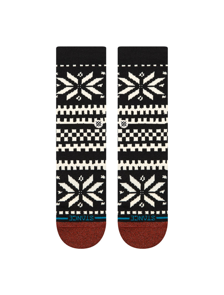 Overhead view of Stance's flake crew socks.