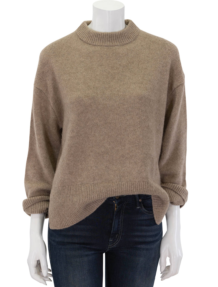 Front view of Rails' miranda sweater in oatmeal.