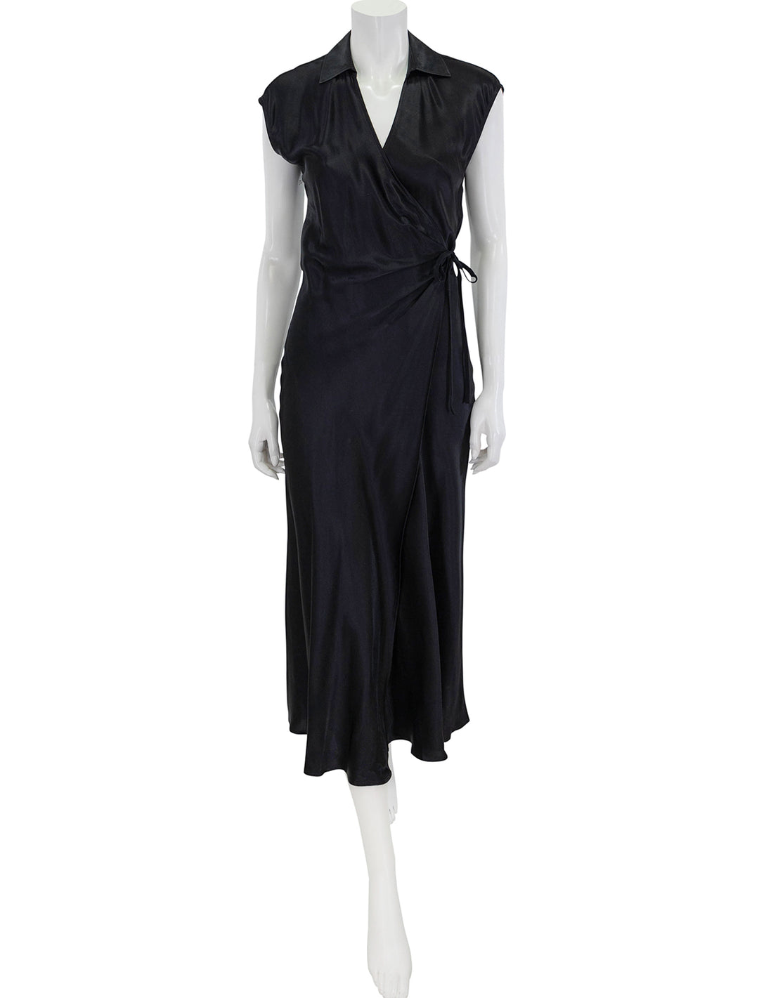 Front view of Rails' alai dress in black.