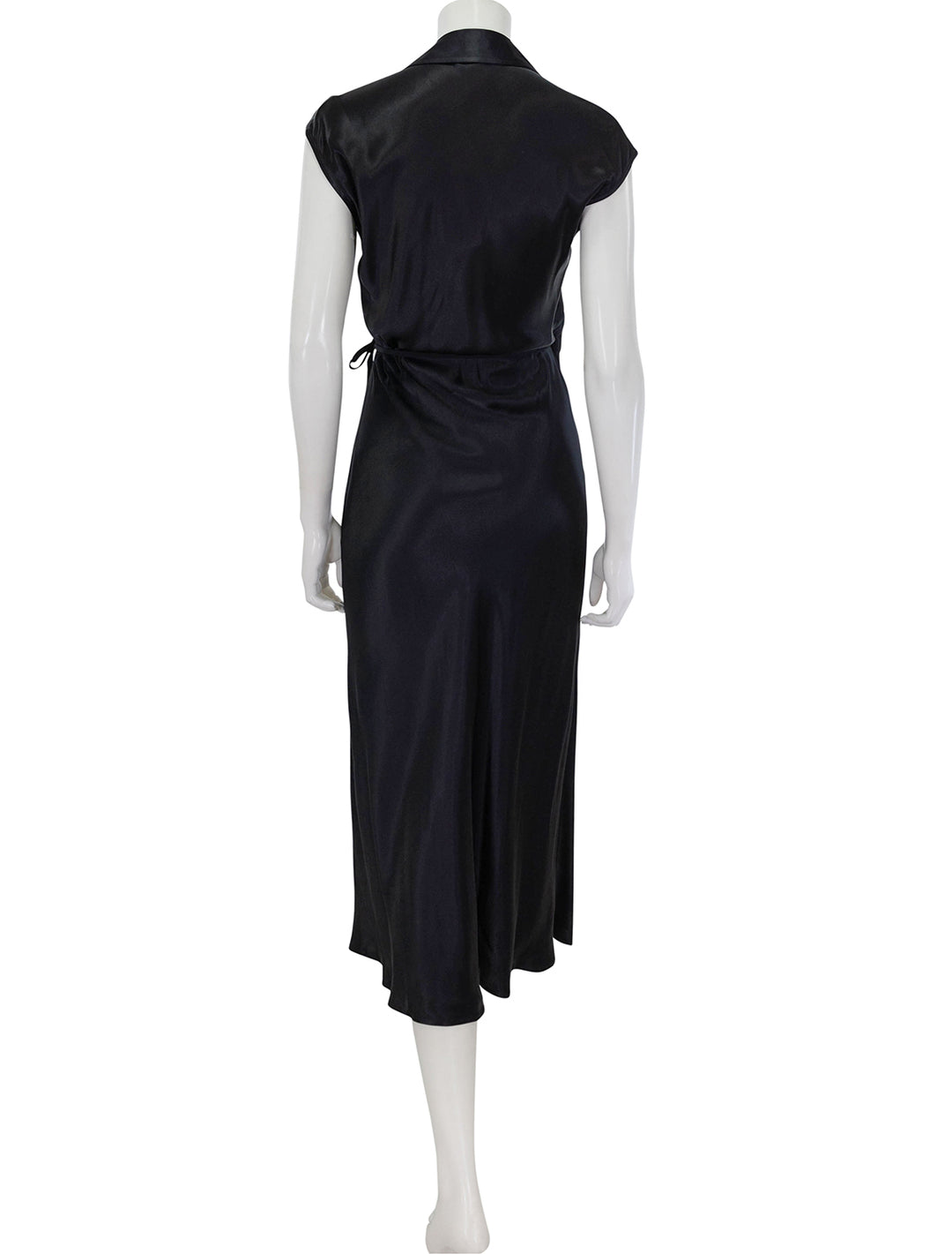 Back view of Rails' alai dress in black.