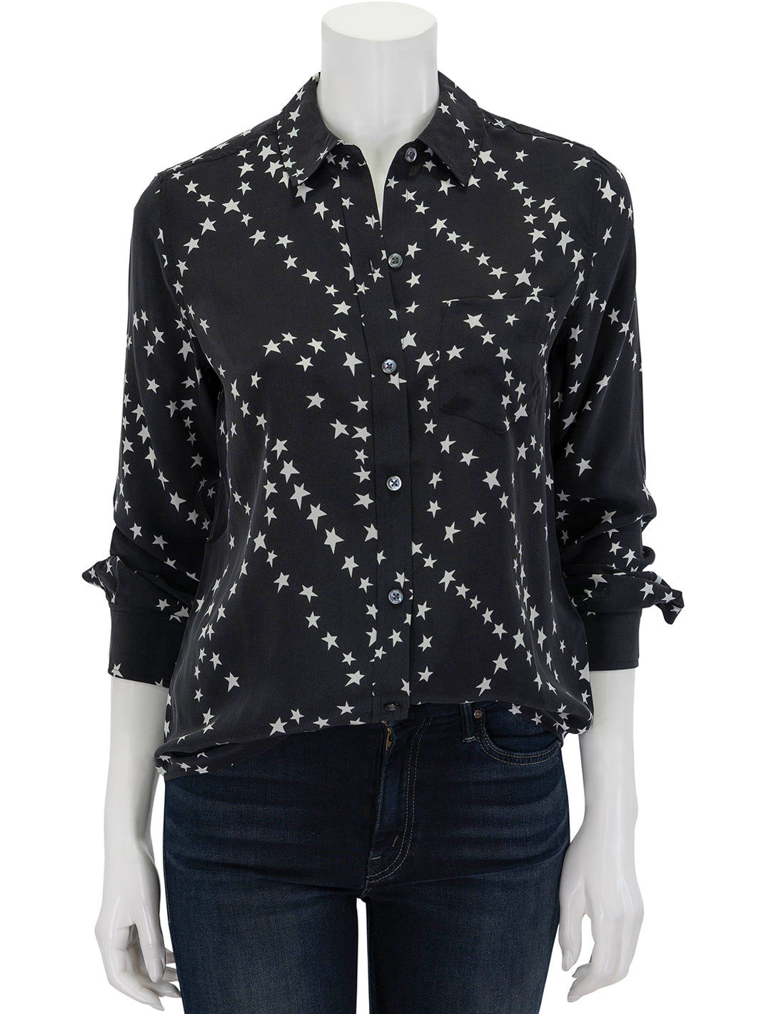 Front view of Rails' Kate Top in Black Star Chain.