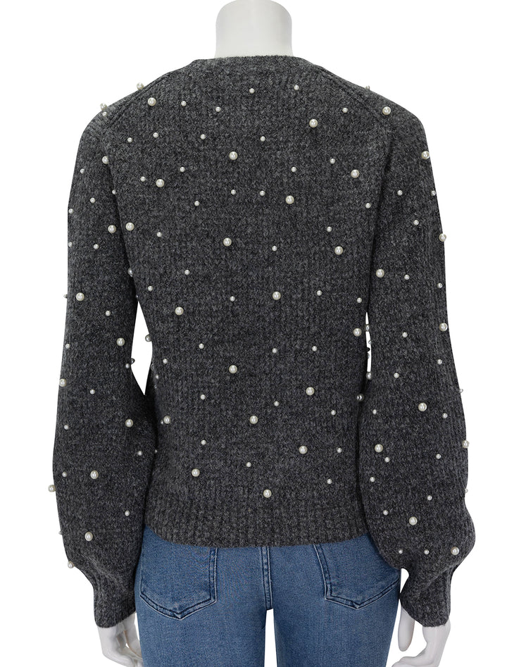 Back view of John + Jenn's augustus pullover in bejeweled granite.