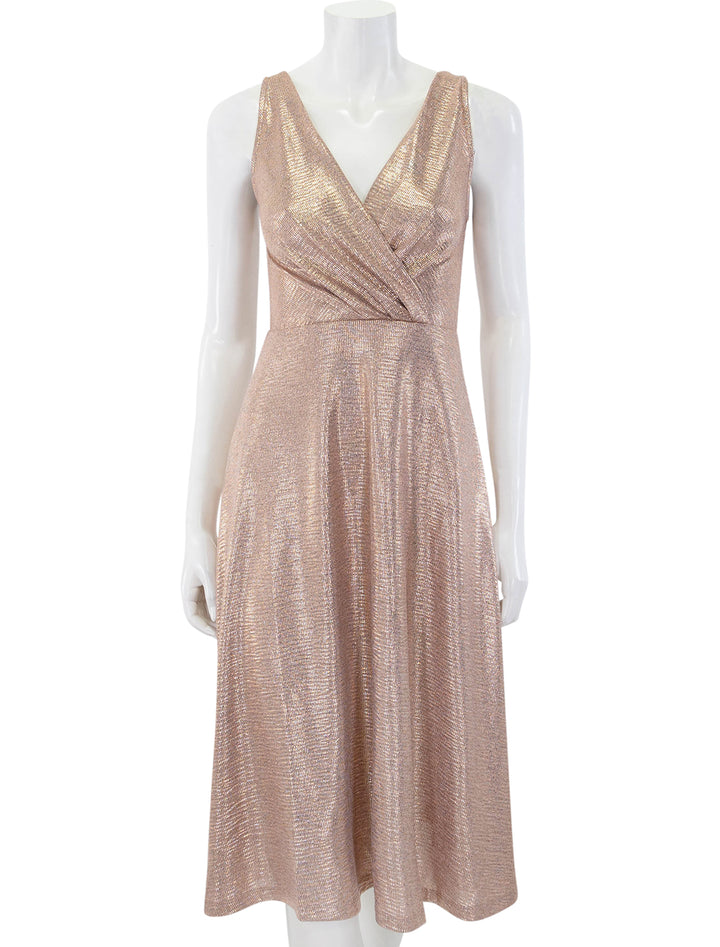 mckenna dress in rose gold