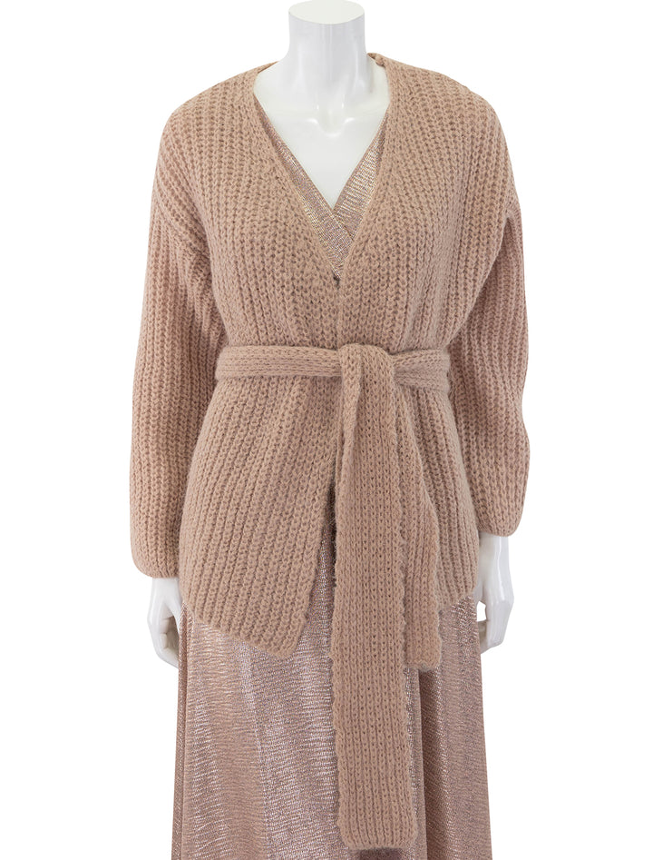 tillie cardigan in peach blush