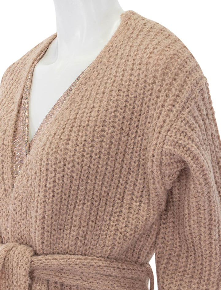 tillie cardigan in peach blush