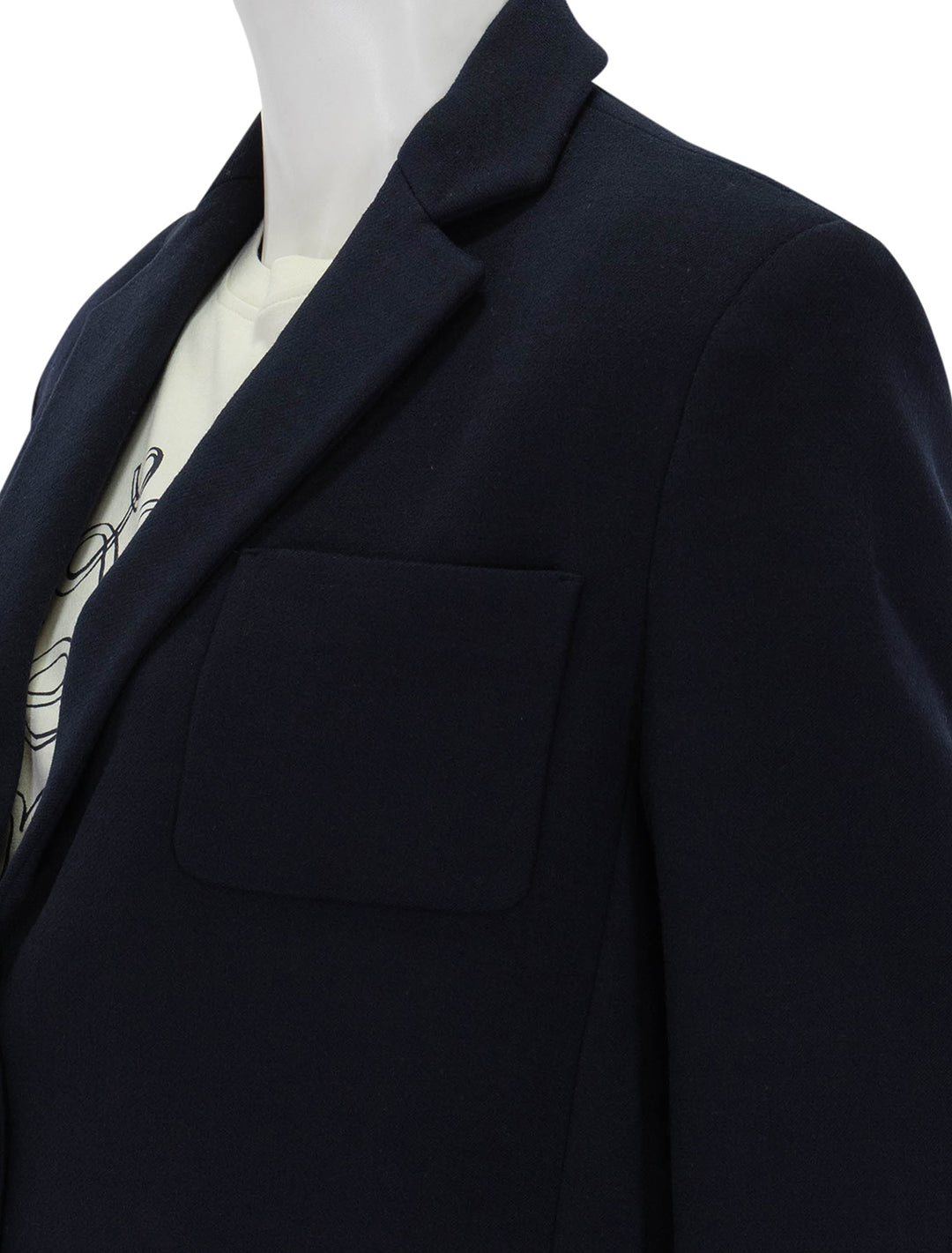 Close-up view of Anine Bing's kinsley blazer in night sky.