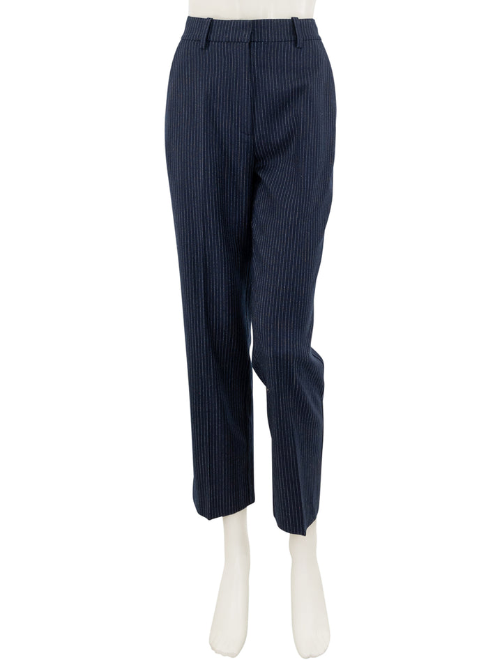 blaine trouser in navy pinstripe