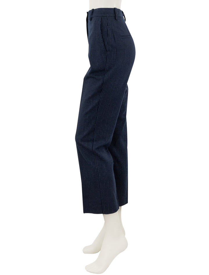 blaine trouser in navy pinstripe