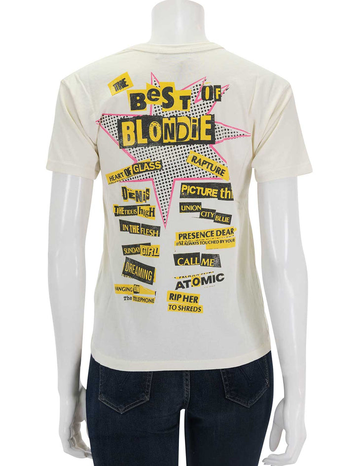 back view of blondie est. 1974 solo tee