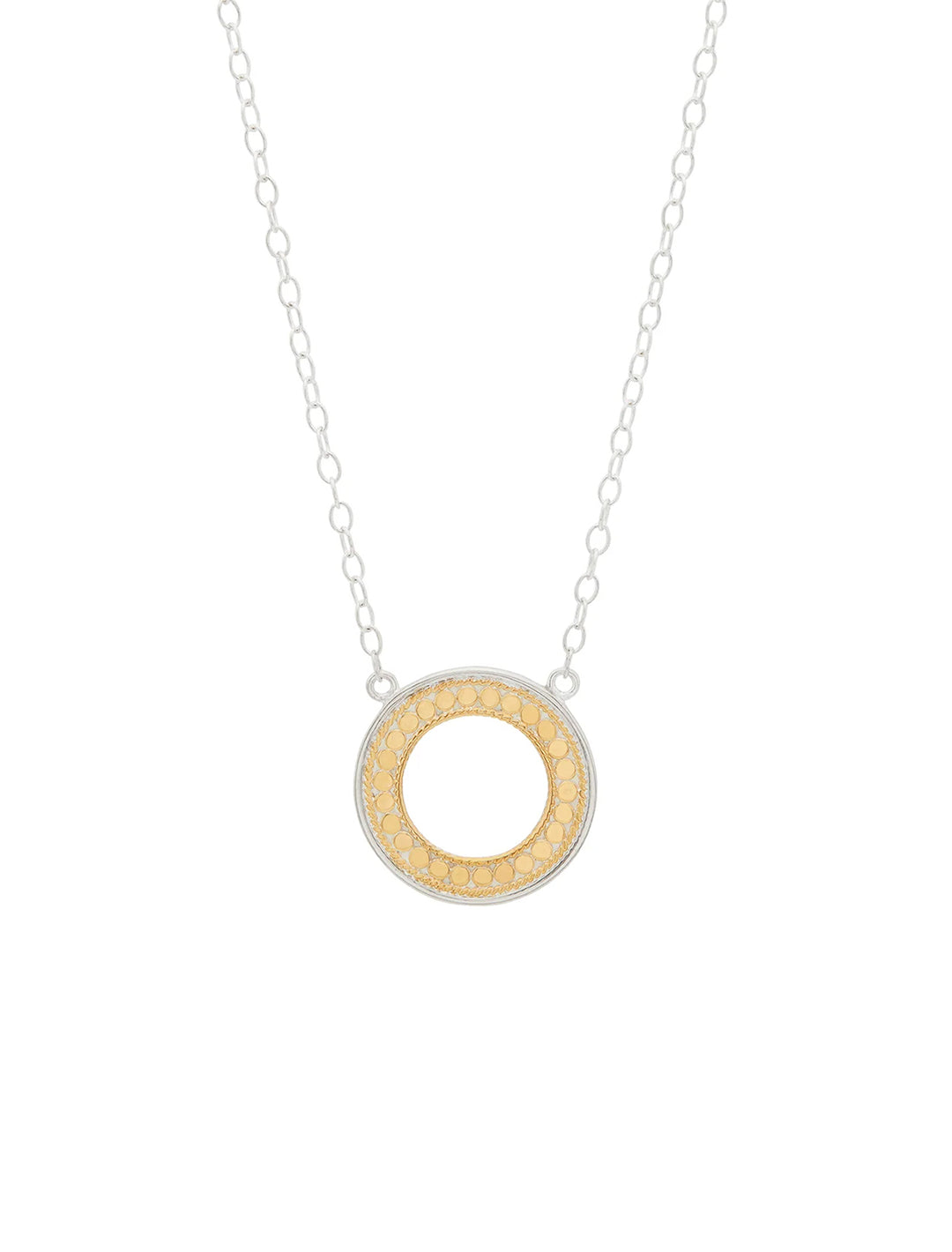 Front view of Anna Beck's classic open circle necklace | 16-18".