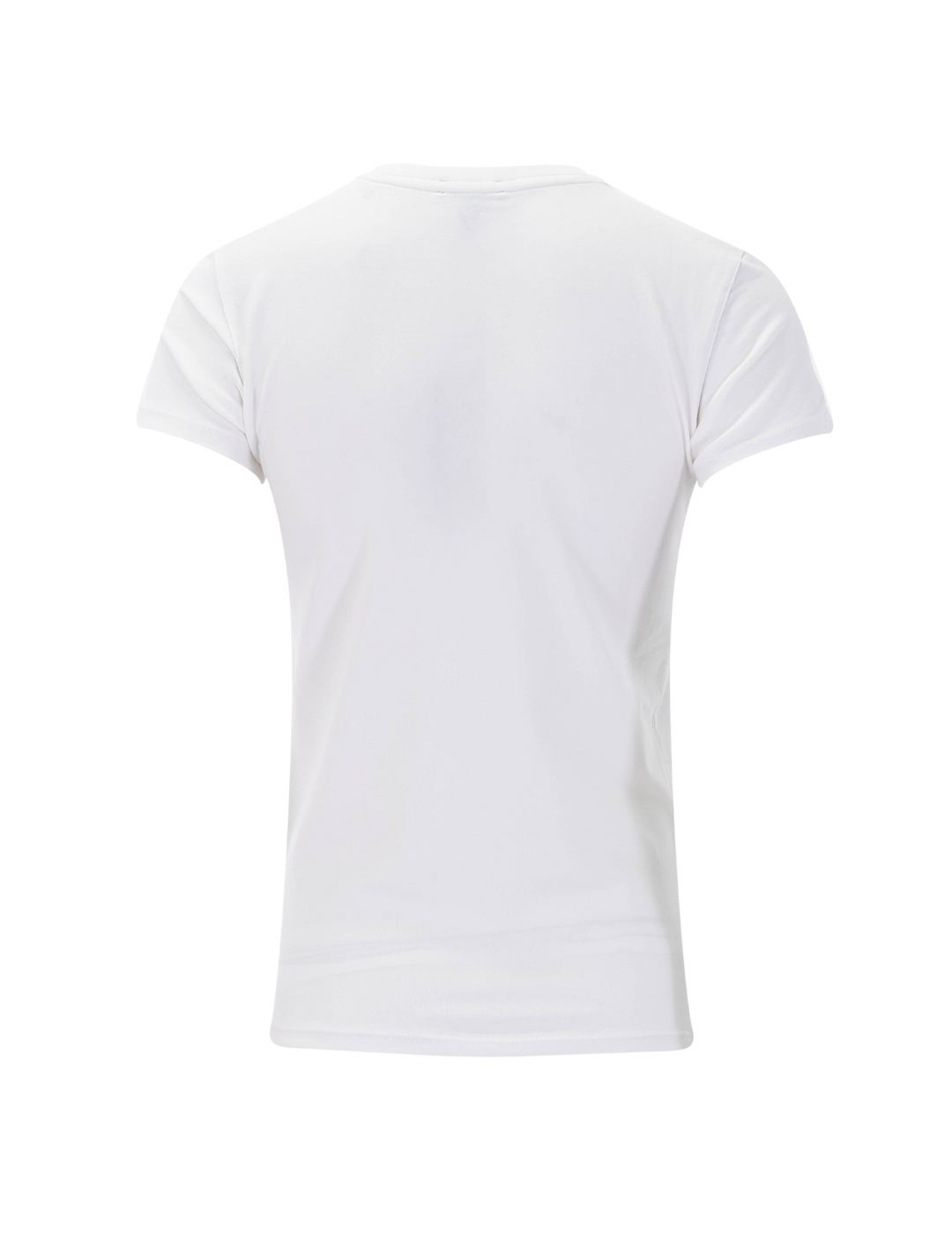 short sleeve iconic fitted crew in white