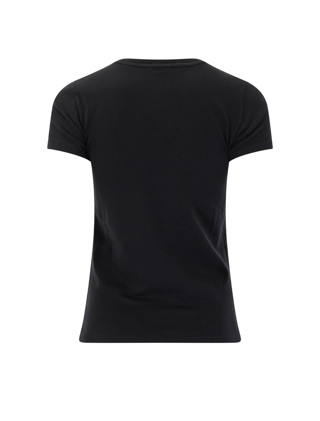 short sleeve iconic fitted crew in black