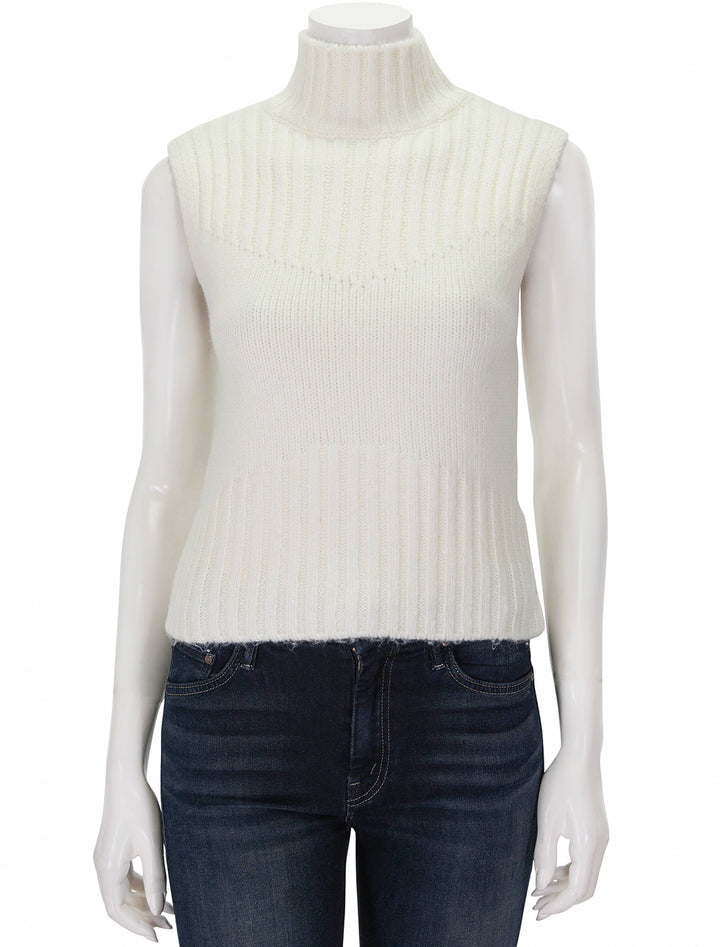 Front view of Steve Madden's serin sweater in cream.