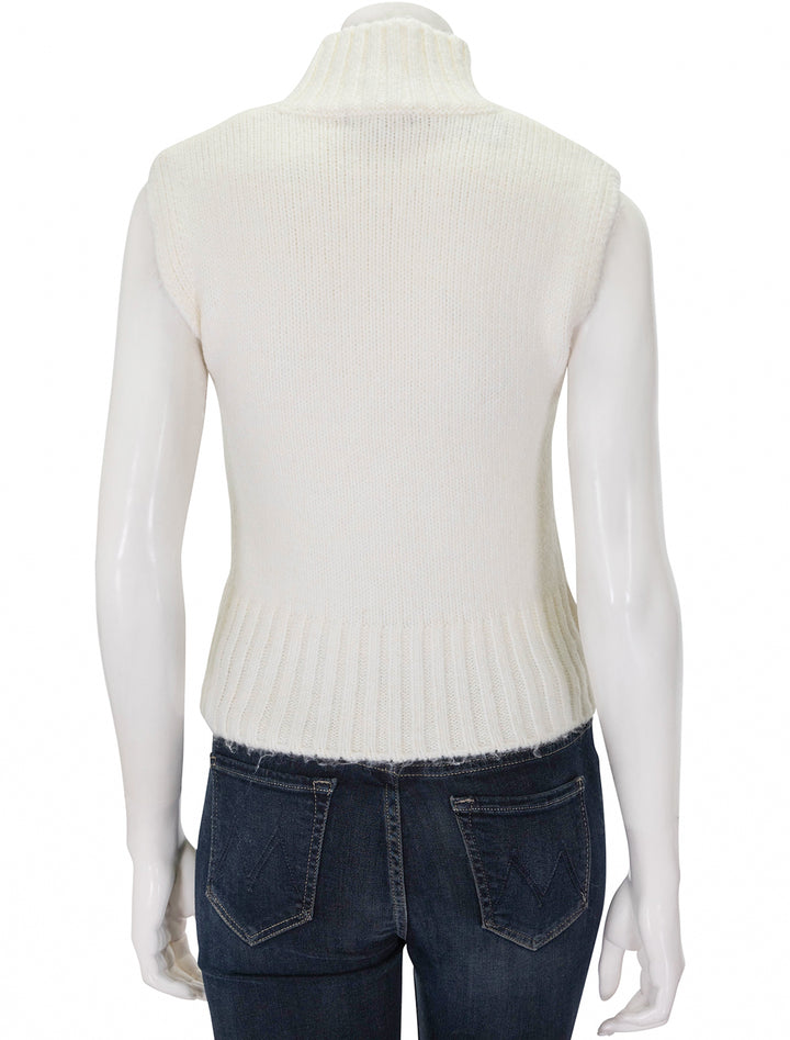 Back view of Steve Madden's serin sweater in cream.