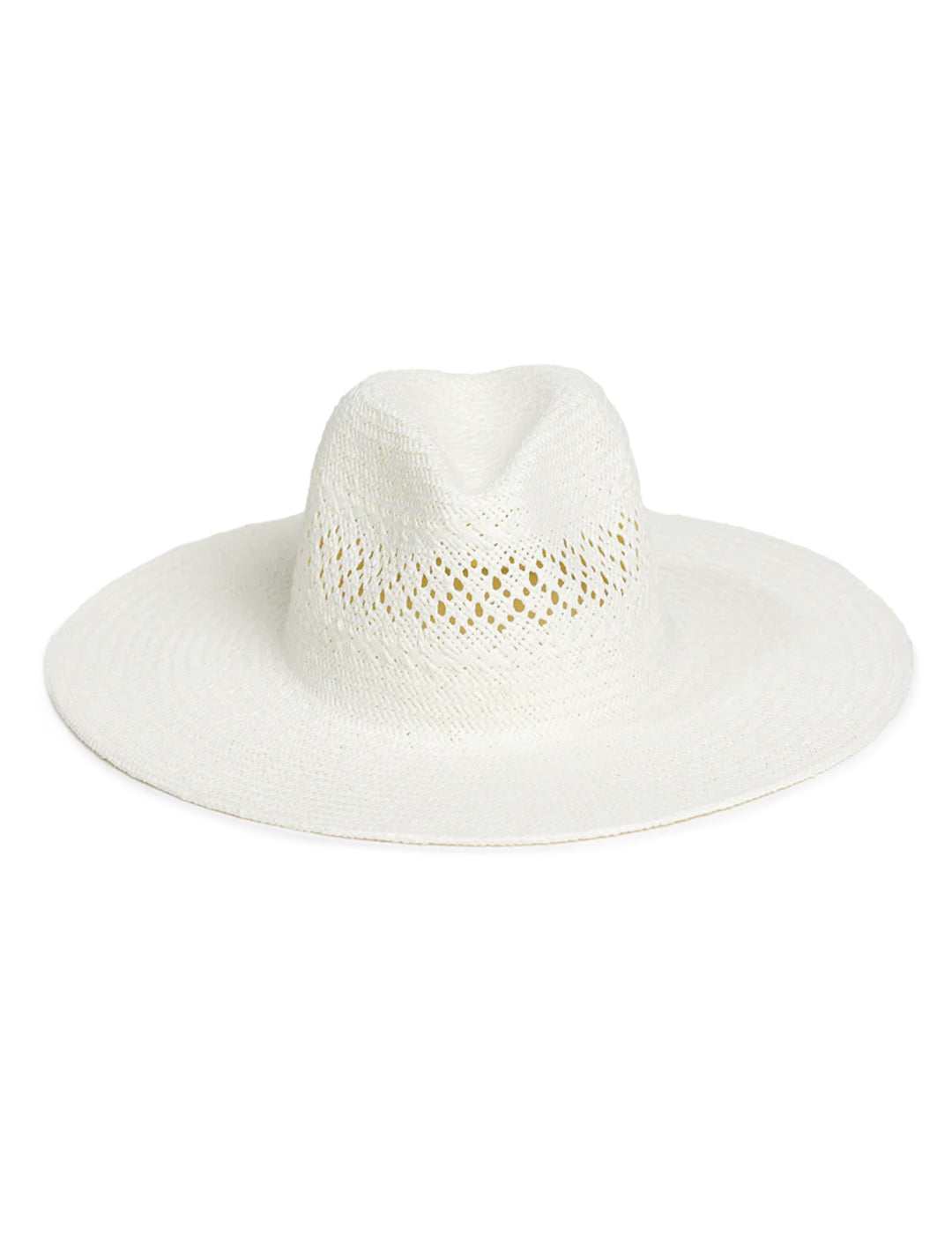 Front view of Hat Attack's luxe packable sunhat.