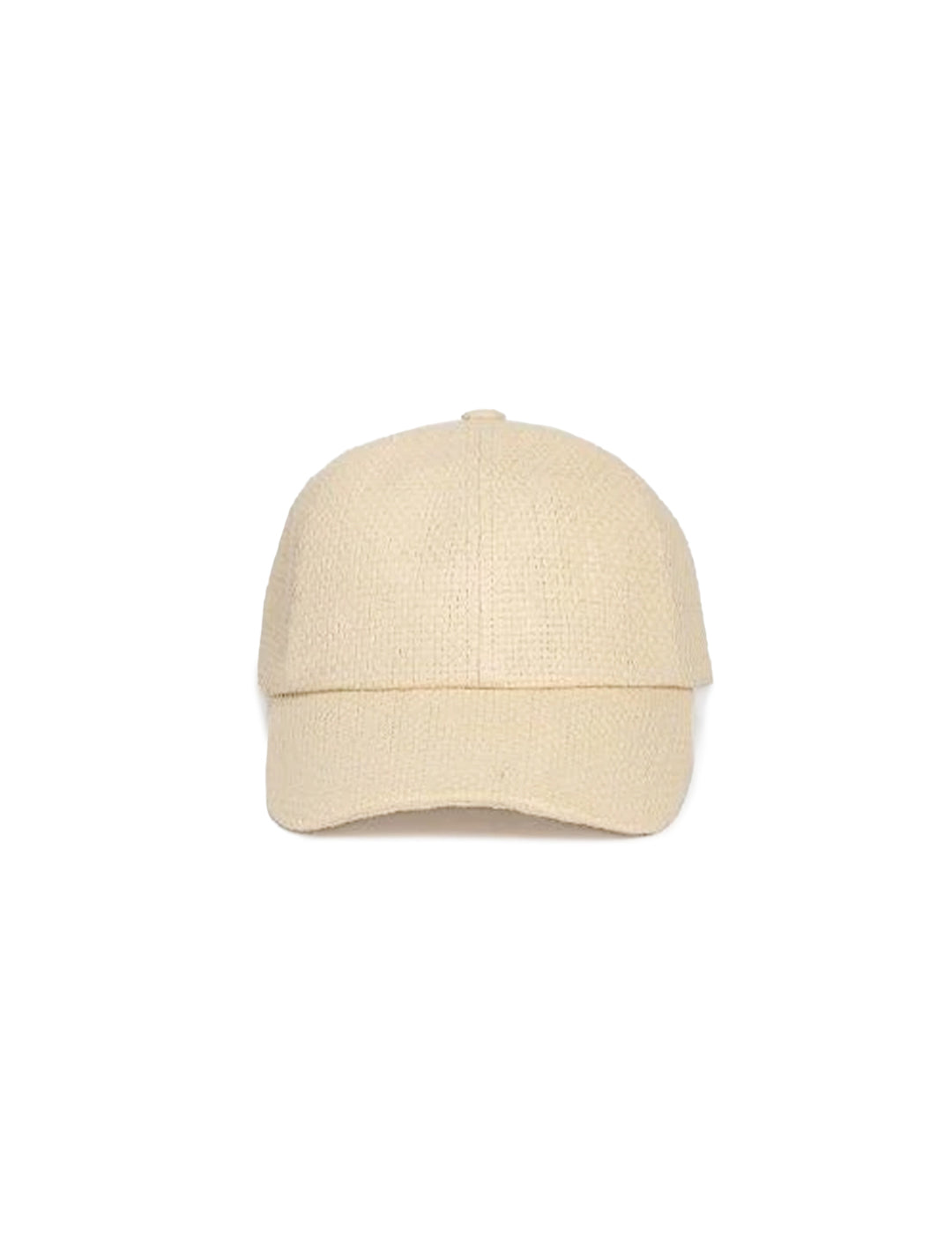 Front view of Hat Attack's beach cap in natural.