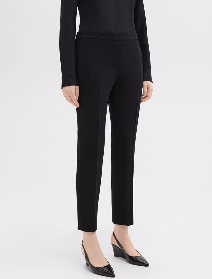 treeca pull on pant in admiral crepe black
