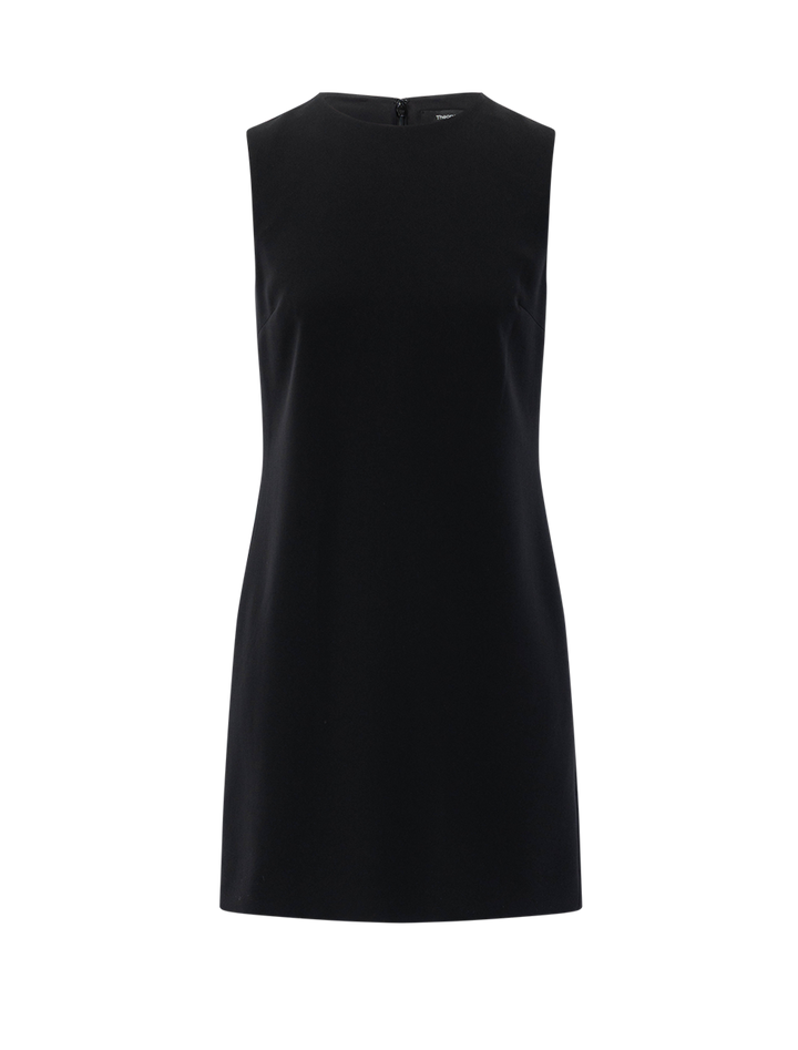 the effortless shiftdress in admirable crepe black