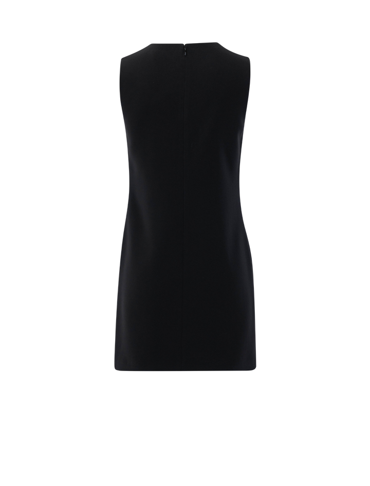 the effortless shiftdress in admirable crepe black