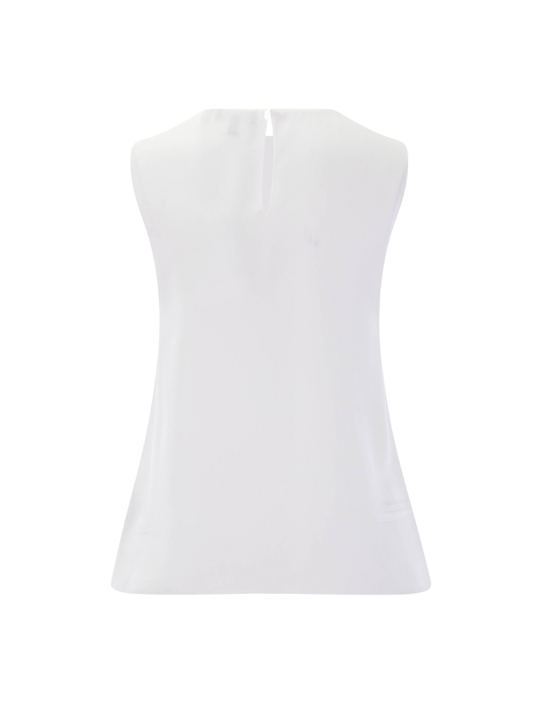 the sleeveless shell in ivory