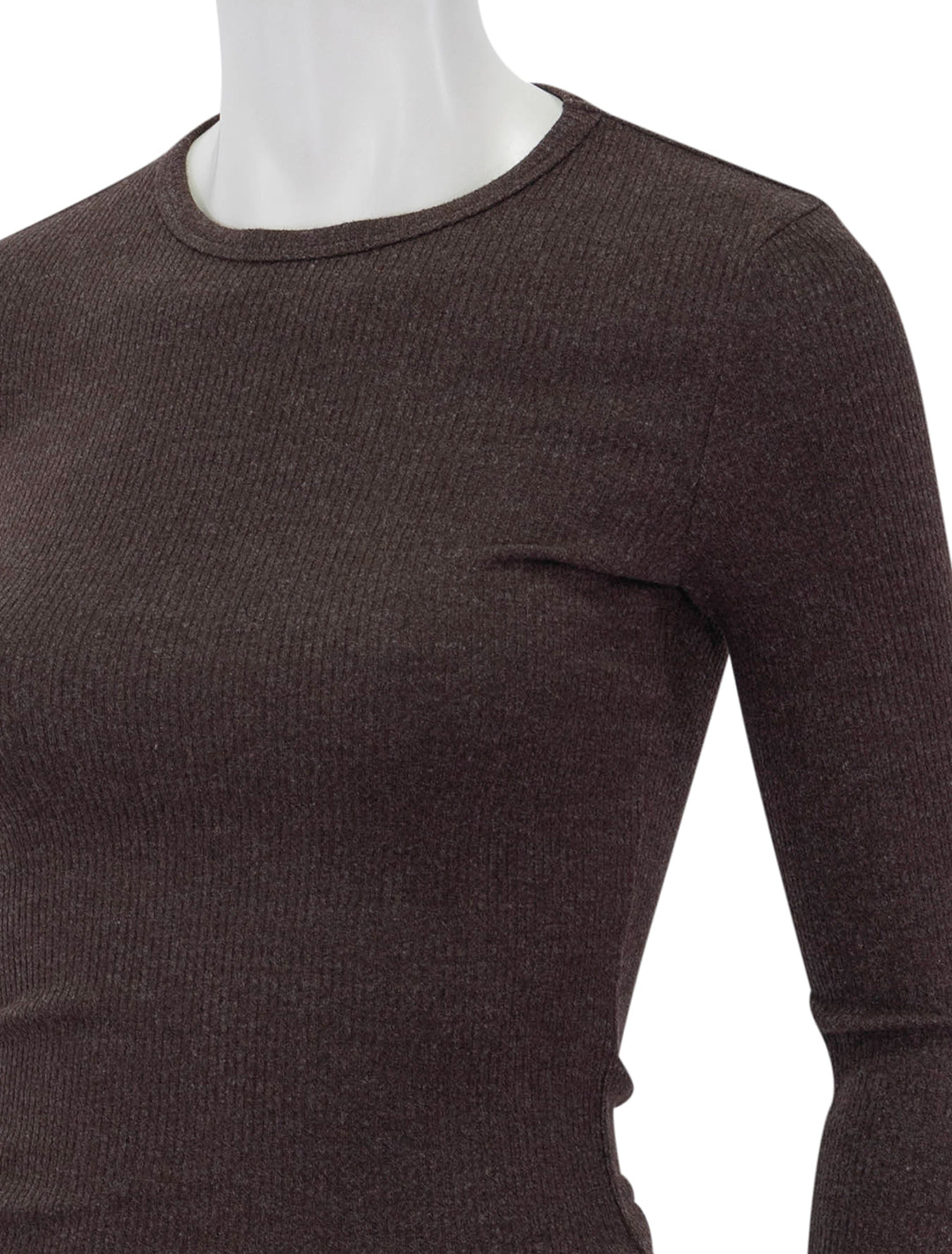 Close-up view of AGOLDE's the delphi tee in fox.