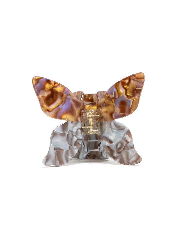 butterfly hair claw in topaz