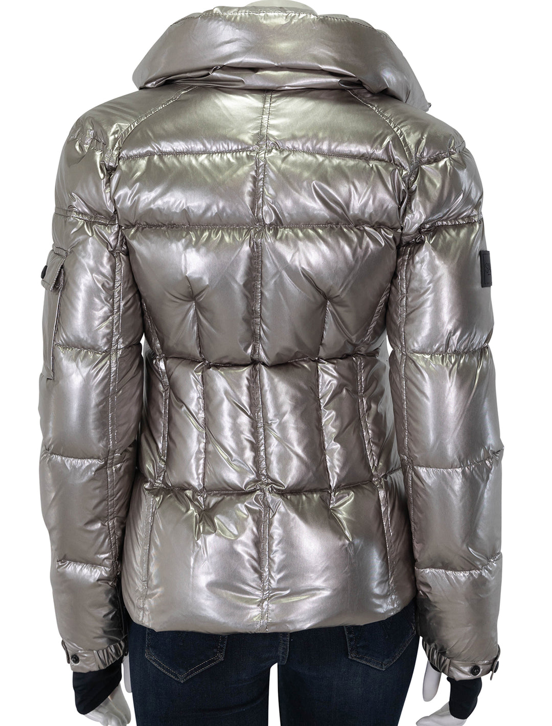 Back view of SAM's freestyle jacket in pyrite.