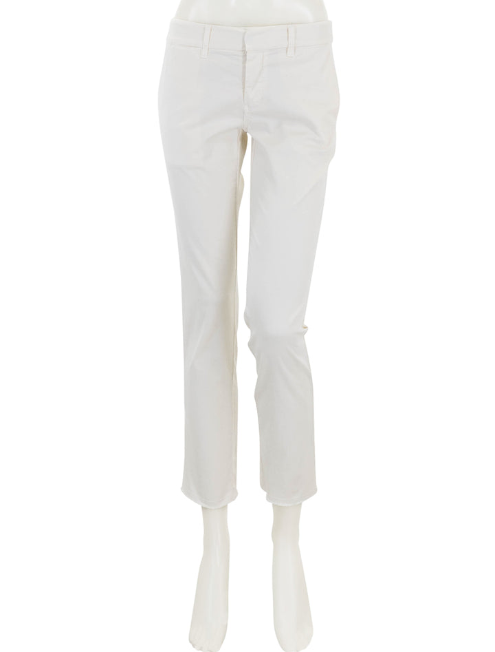 Front view of Nili Lotan's east hampton pant in eggshell.