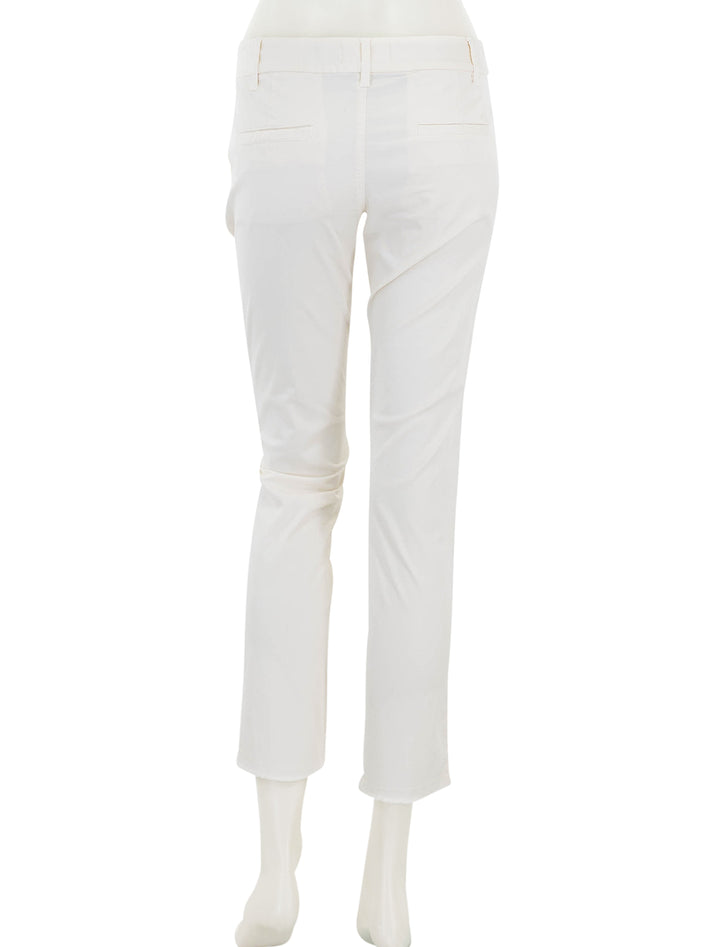 Back view of Nili Lotan's east hampton pant in eggshell.