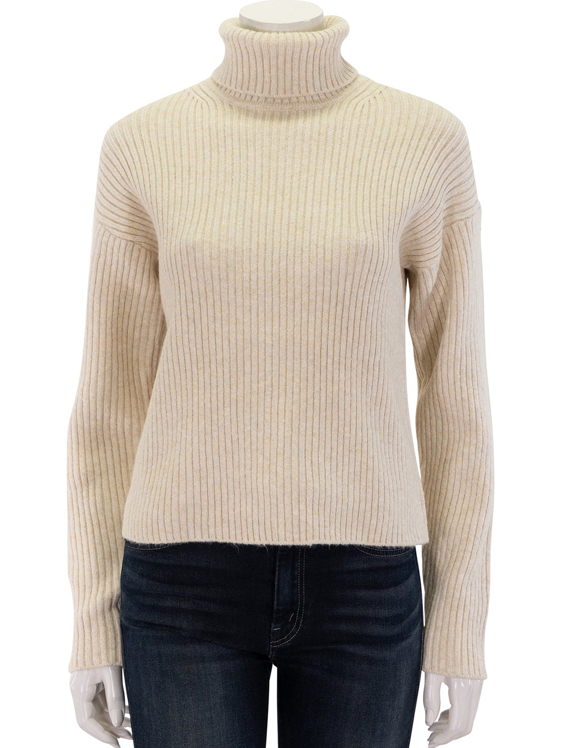 Marine Layer Isla Knit Turtleneck Cream L