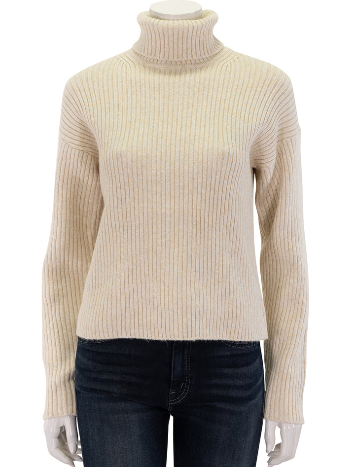 isla knit turtleneck in cream