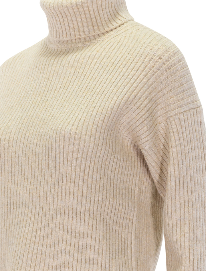 isla knit turtleneck in cream