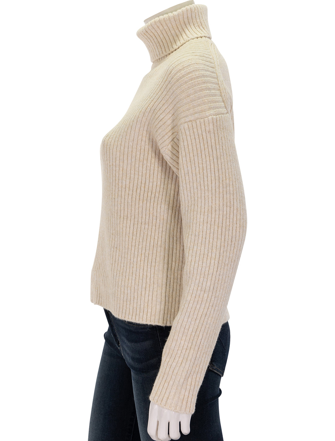 isla knit turtleneck in cream