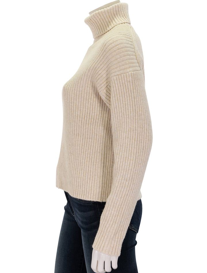 isla knit turtleneck in cream