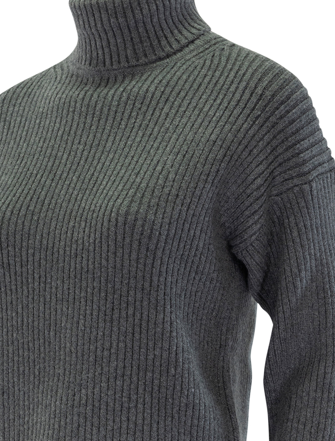 isla knit turtleneck in charcoal