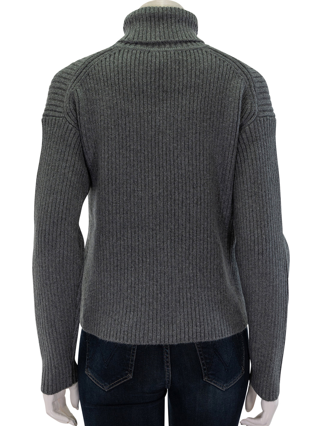 isla knit turtleneck in charcoal