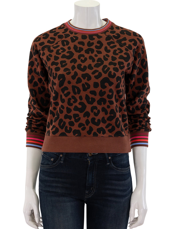 anytime sweatshirt in leopard