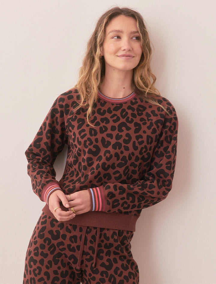 anytime sweatshirt in leopard