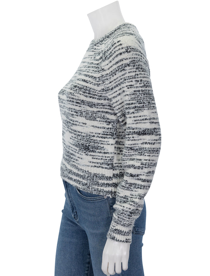 Side view of Lilla P.'s Space Dye Raglan Pullover.