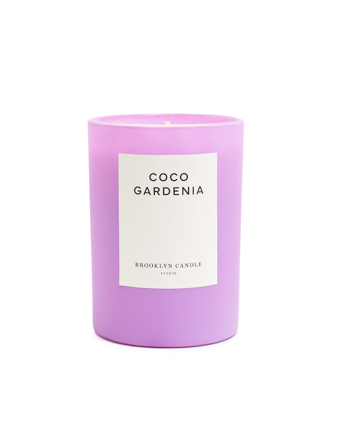 Front view of Brooklyn Candle Studio's coco gardenia candle.