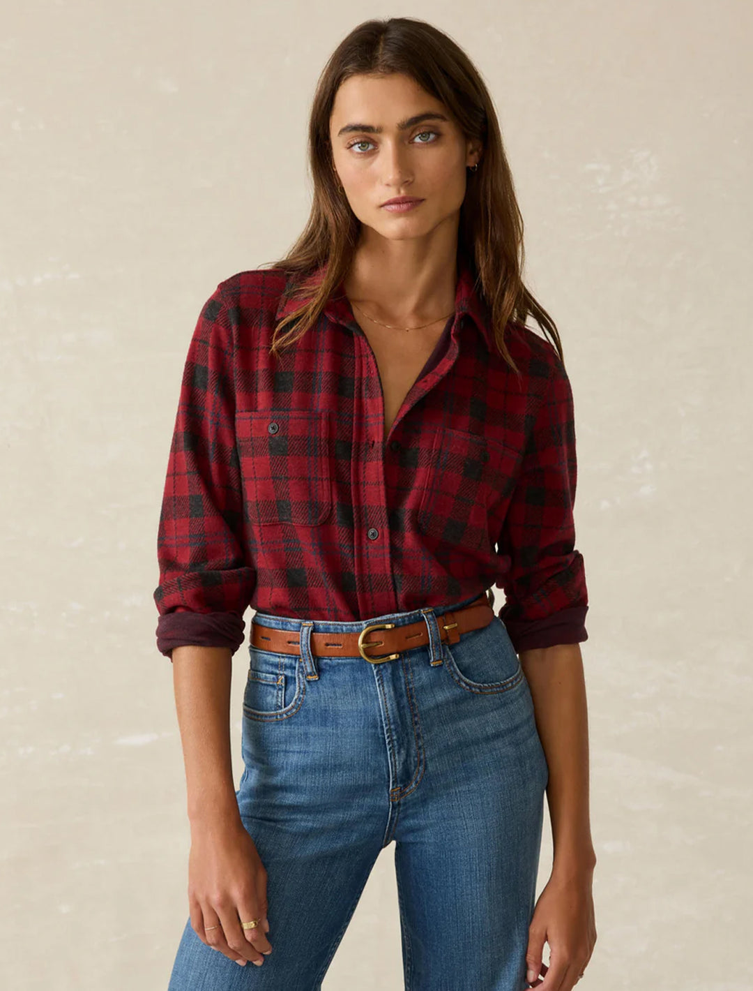 legend shirt in cherry creek plaid