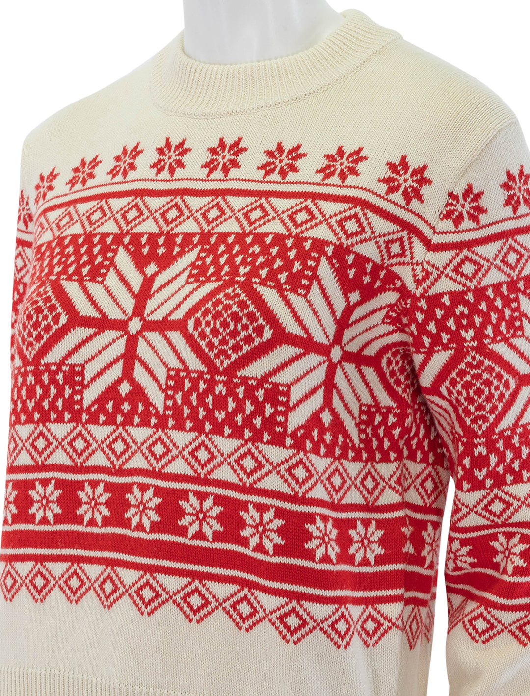 sun valley crew sweater in antique snowflake