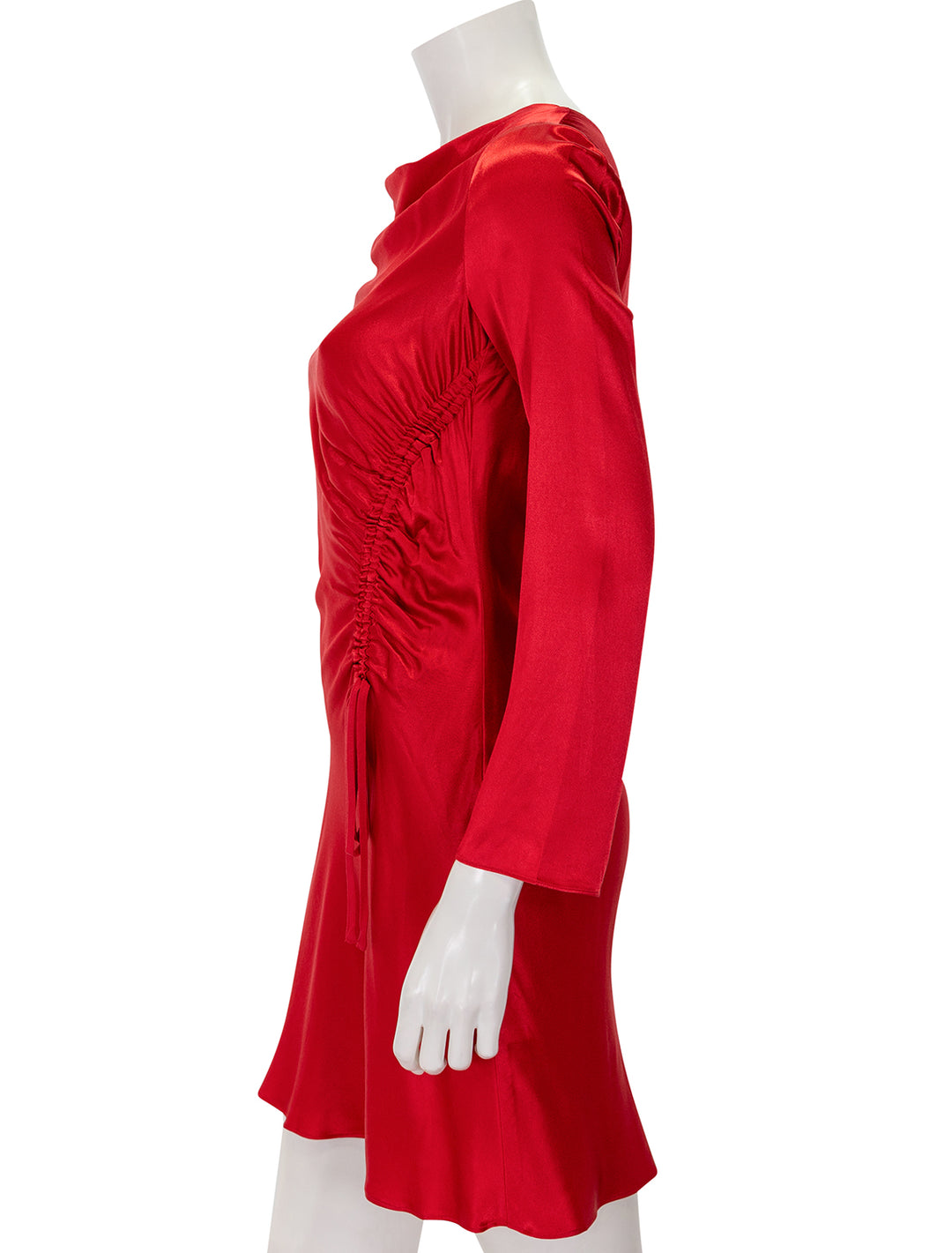 Side view of Rails' alessandra dress in scarlet.