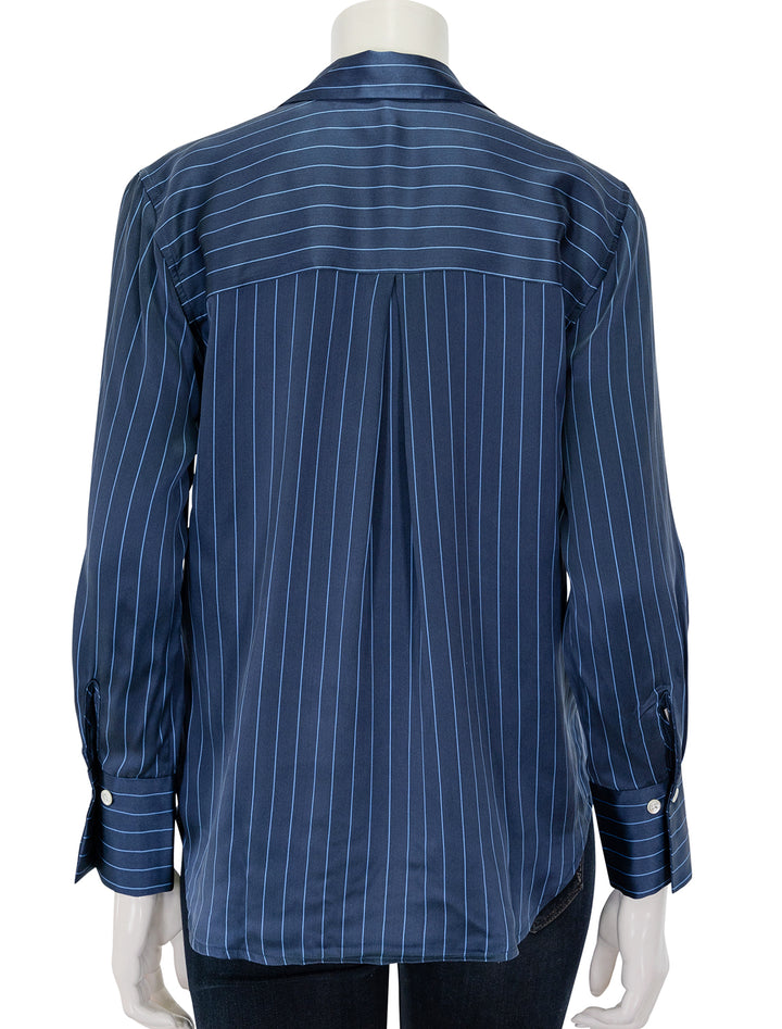 Back view of Rails' dorian blouse in arctic stripe.