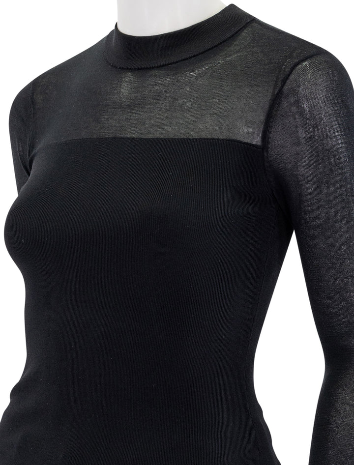 winona mockneck in black