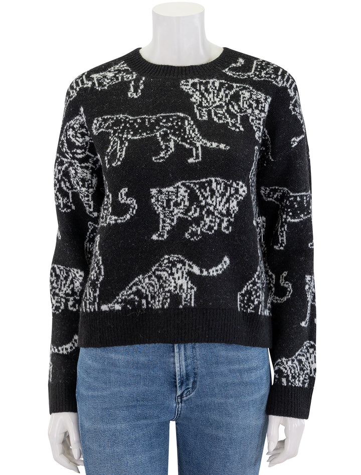 perci crewneck in charcoal cats